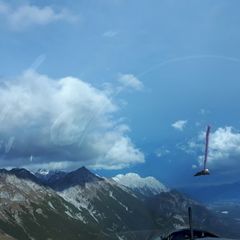 Flugwegposition um 14:19:01: Aufgenommen in der Nähe von Innsbruck, Österreich in 2007 Meter